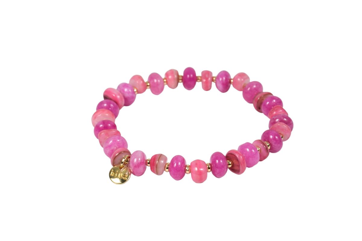 Biba Armband Rondelle Perlen Damen Armband Glücksbringer