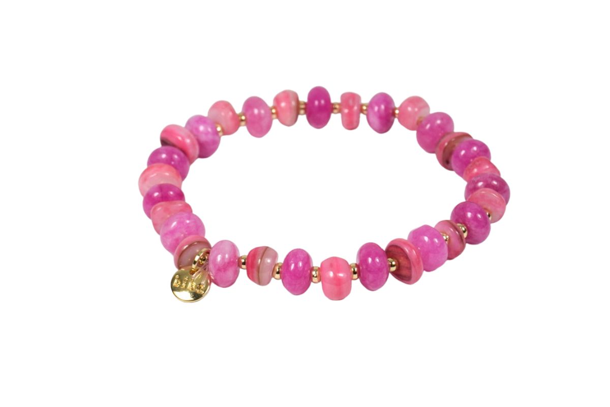 Biba Armband Rondelle Perlen Damen Armband Glücksbringer