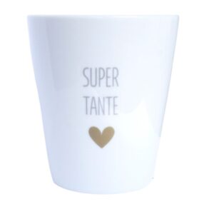 Krasilnikoff Kaffeebecher Sprüche Tasse Mug Cup Super Tante