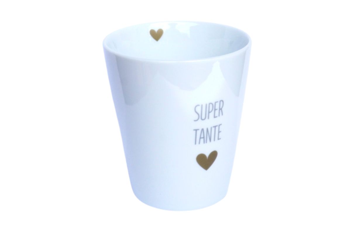 Krasilnikoff Kaffeebecher Sprüche Tasse Mug Cup Super Tante