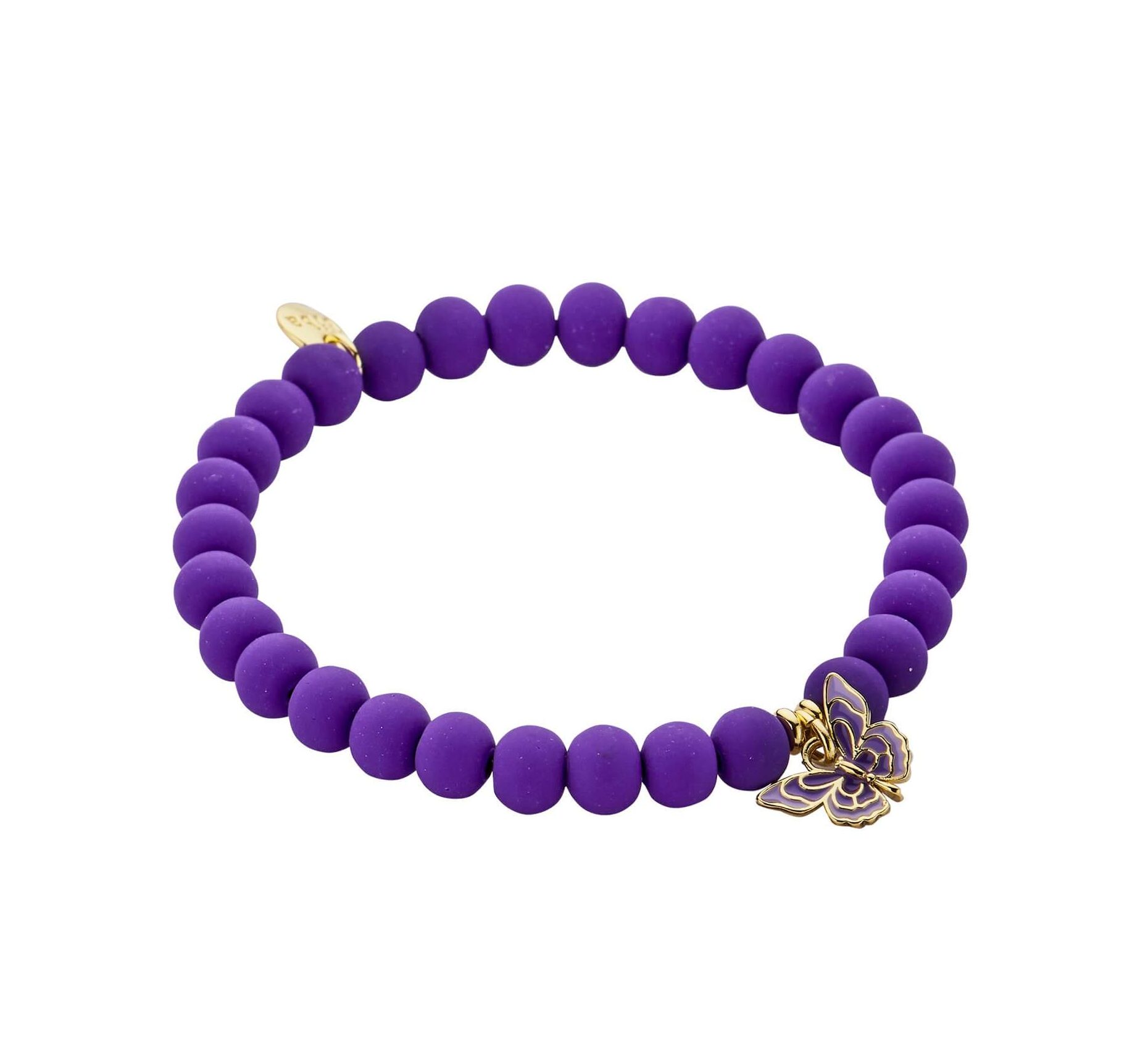 Biba Armband Schmetterling Lila Damen Armband Gold Anhänger