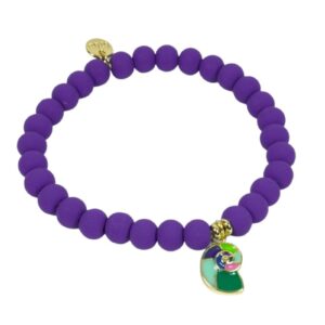 Biba Armband Schnecke Lila Damen Armband Gold Anhänger