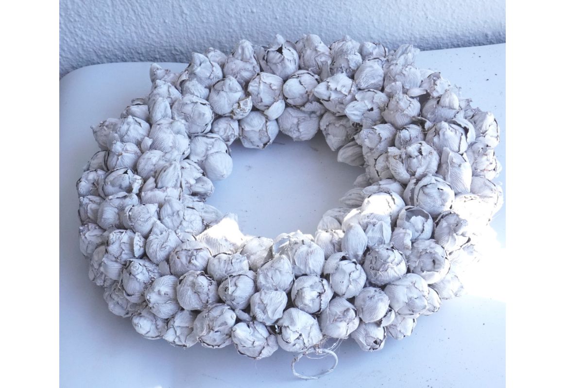 Couronne Wandkranz Türkranz Dekokranz Coco Fruit White 30 ∅