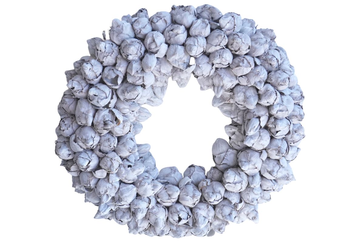 Couronne Wandkranz Türkranz Dekokranz Coco Fruit White 30 ∅