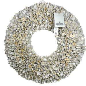 Couronne Wandkranz Naturkranz Bakuli Wreath White Wash 40 ∅ 