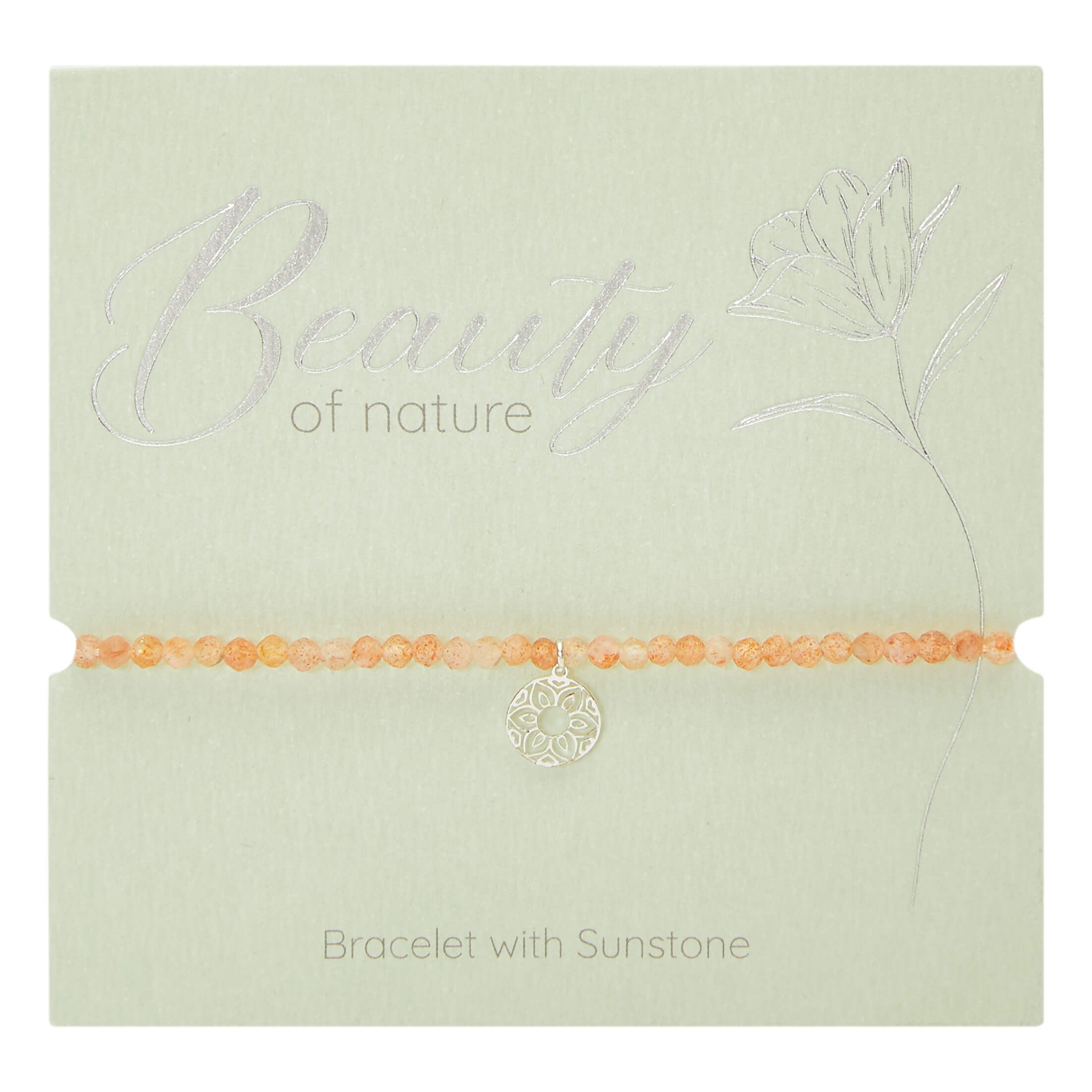 Armband HCA Beauty of nature versilbert Sonnenstein Mandala der Liebe