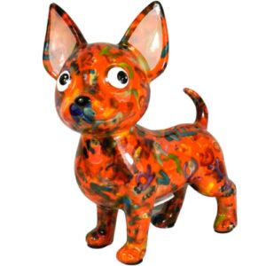 Pomme Pidou Spardose Money Bank Hund Chihuahua Cruz Sweet Orange