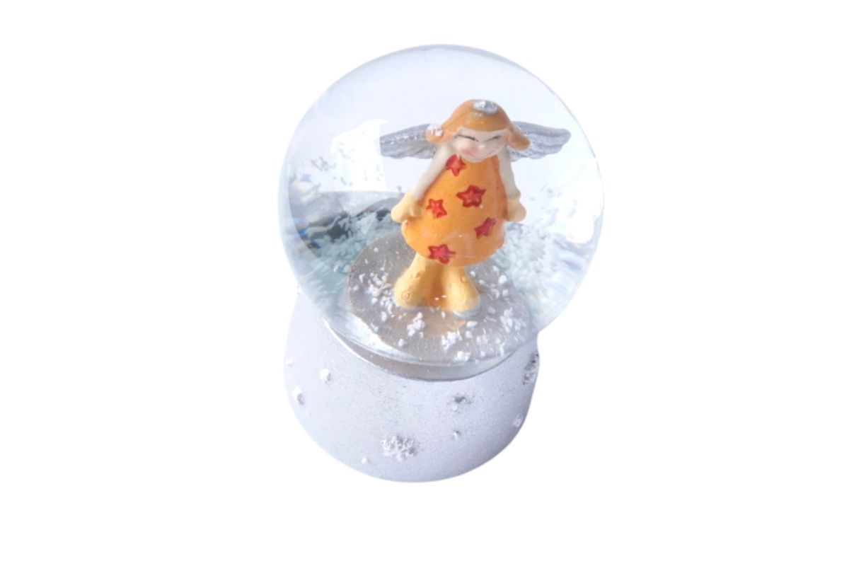 Deko Schneekugel Glimmerkugel Glitzerkugel Engel Schutzengel Sweet Star