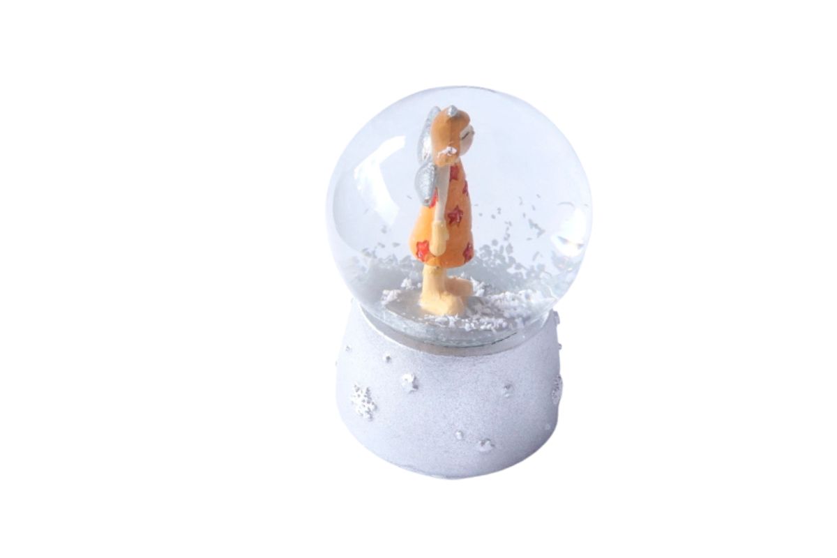 Deko Schneekugel Glimmerkugel Glitzerkugel Engel Schutzengel Sweet Star