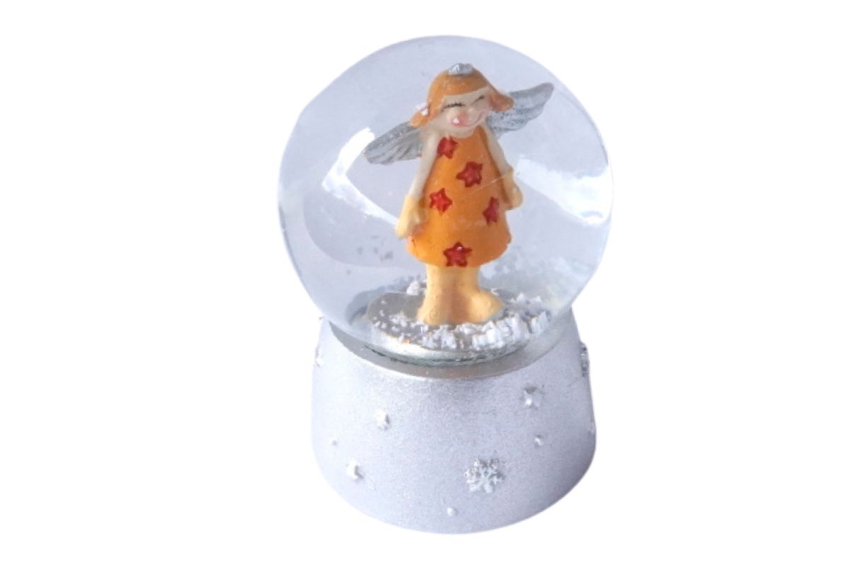 Deko Schneekugel Glimmerkugel Glitzerkugel Engel Schutzengel Sweet Star
