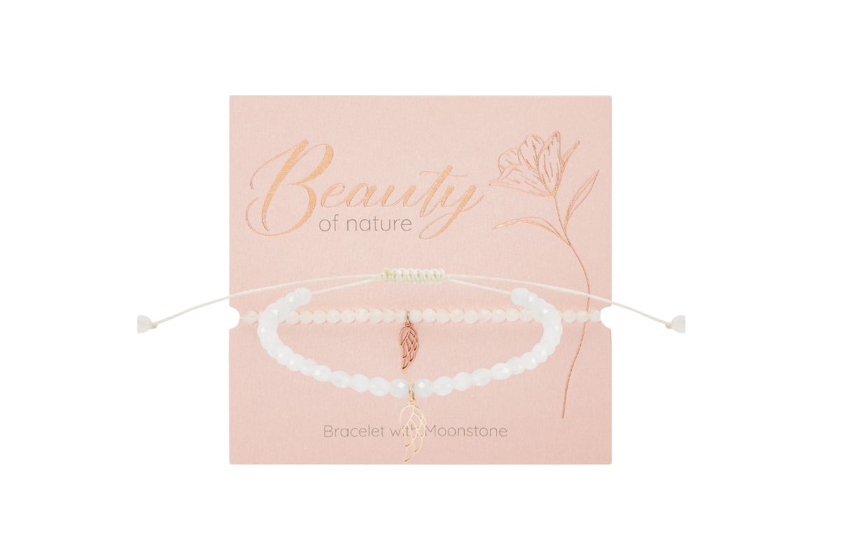Armband HCA Beauty of nature rosevergoldet Mondstein Engelsflügel