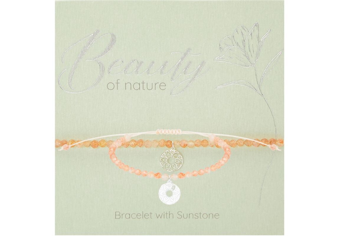 Armband HCA Beauty of nature versilbert Sonnenstein Mandala der Liebe