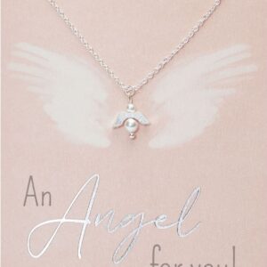 Halskette HCA An Angel for you versilbert Schutzengel Perlmutt Perle