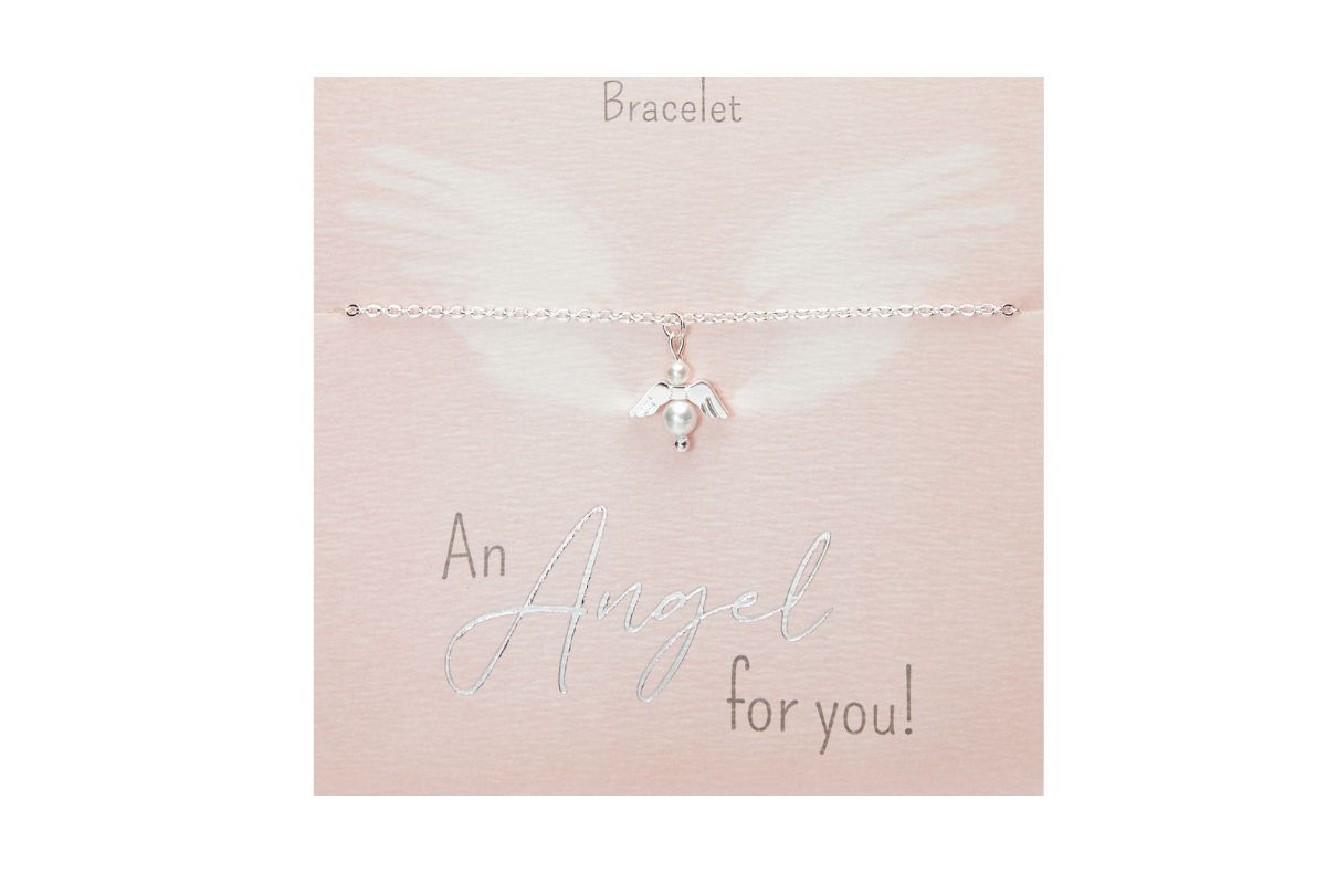 Armband HCA An Angel for you versilbert Schutzengel Perlmutt Perle