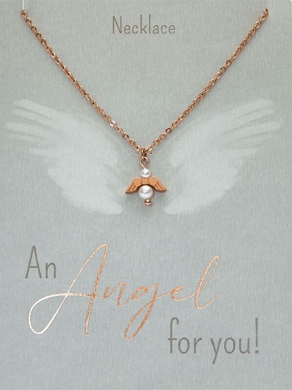 Halskette HCA An Angel for you rosévergoldet Schutzengel Perlmutt Perle