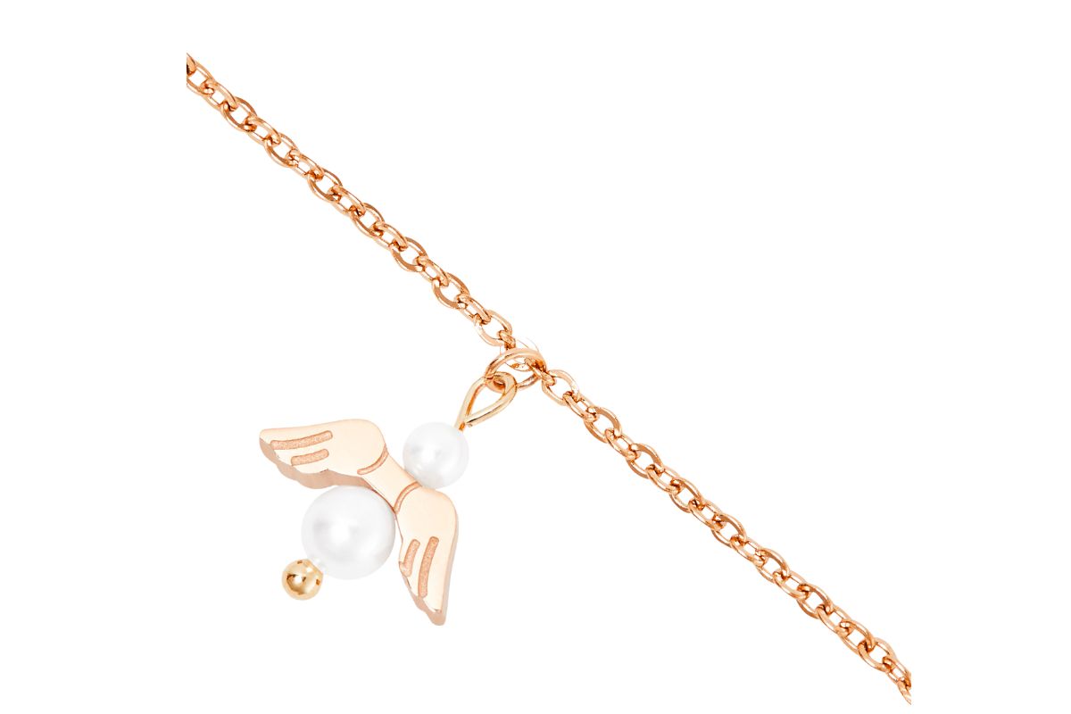 Armband HCA An Angel for you rosevergoldet Schutzengel Perlmutt Perle