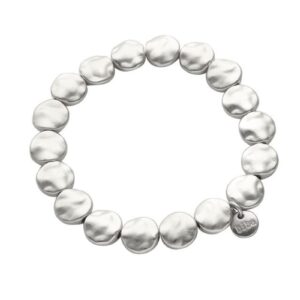 Biba Armband Metall Nuggets Silber Damen Armband Biba Anhänger Silber