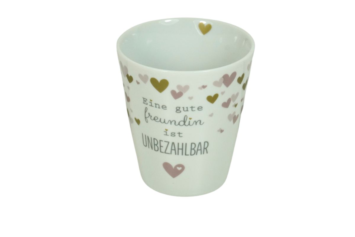 Krasilnikoff Kaffeebecher Kaffeetasse Sprüche Tasse Mug Cup Eine gute Freundin ist Unbezahlbar