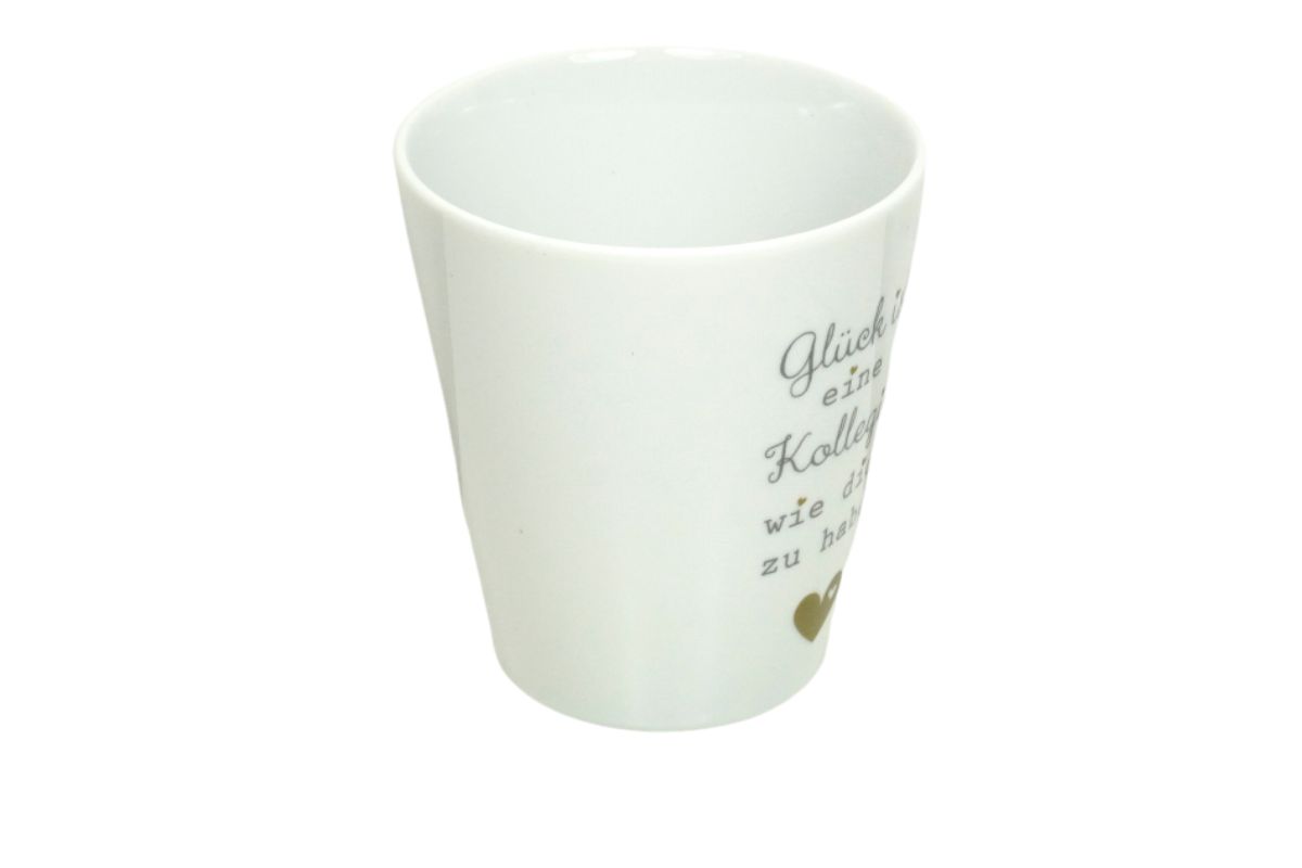 Krasilnikoff Kaffeebecher Kaffeetasse Sprüche Tasse Mug Cup Glück ist eine Kollegin wie dich zu haben