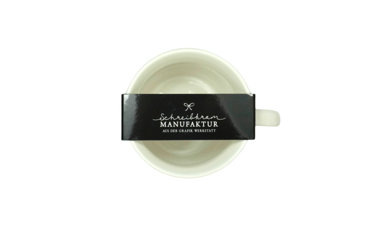 Grafik Werkstatt Henkelbecher Kaffeebecher Sprüchetasse Nimm Dir Zeit Für Die Dinge, Die Dich Glücklich Machen