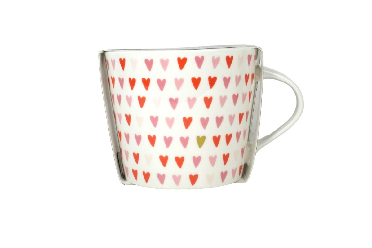 Grafik Werkstatt Henkelbecher Kaffeebecher Sprüchetasse Tausend Herzchen