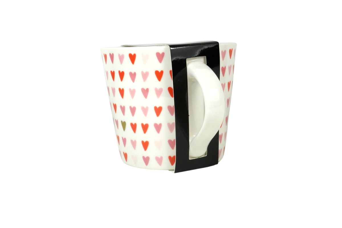 Grafik Werkstatt Henkelbecher Kaffeebecher Sprüchetasse Tausend Herzchen