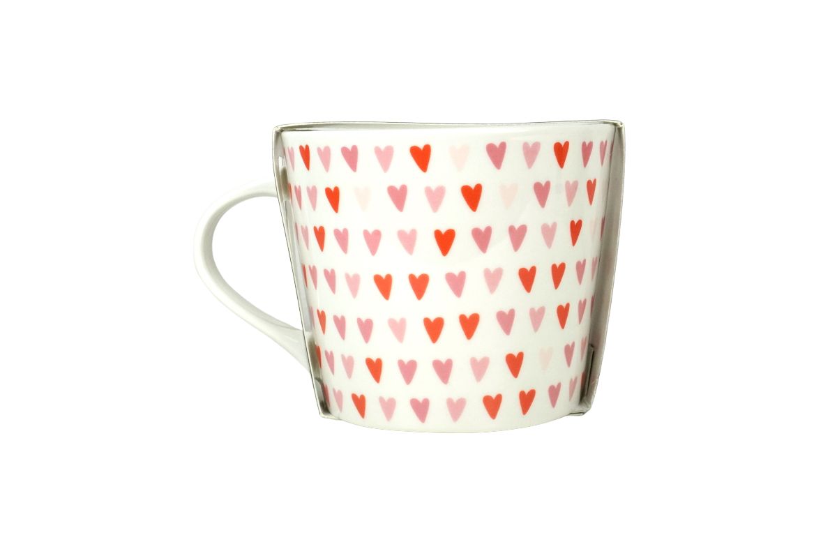Grafik Werkstatt Henkelbecher Kaffeebecher Sprüchetasse Tausend Herzchen