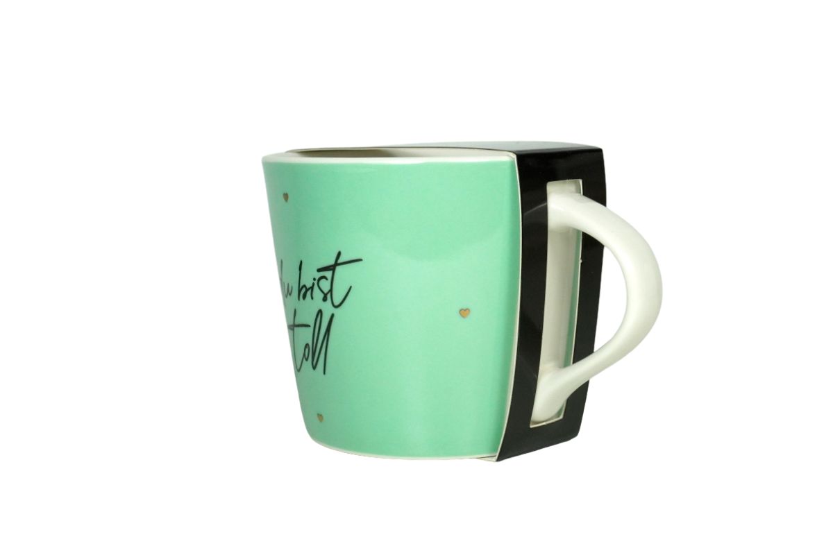 Grafik Werkstatt Henkelbecher Kaffeebecher Sprüchetasse du bist toll