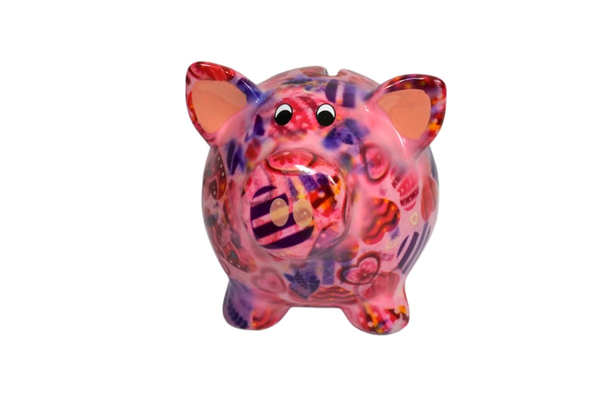 Pomme Pidou Money Bank Spardose Petit Sparschwein Rosie Herzi