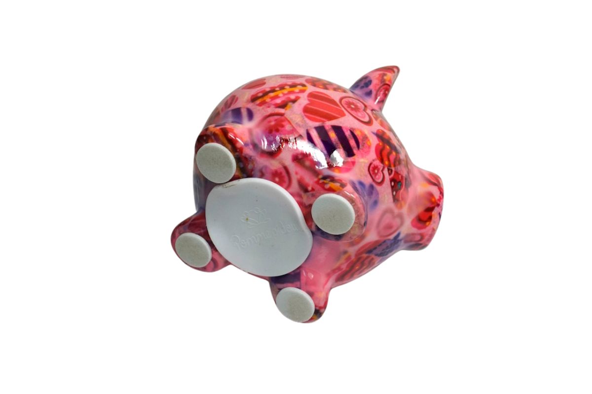 Pomme Pidou Money Bank Spardose Petit Sparschwein Rosie Herzi