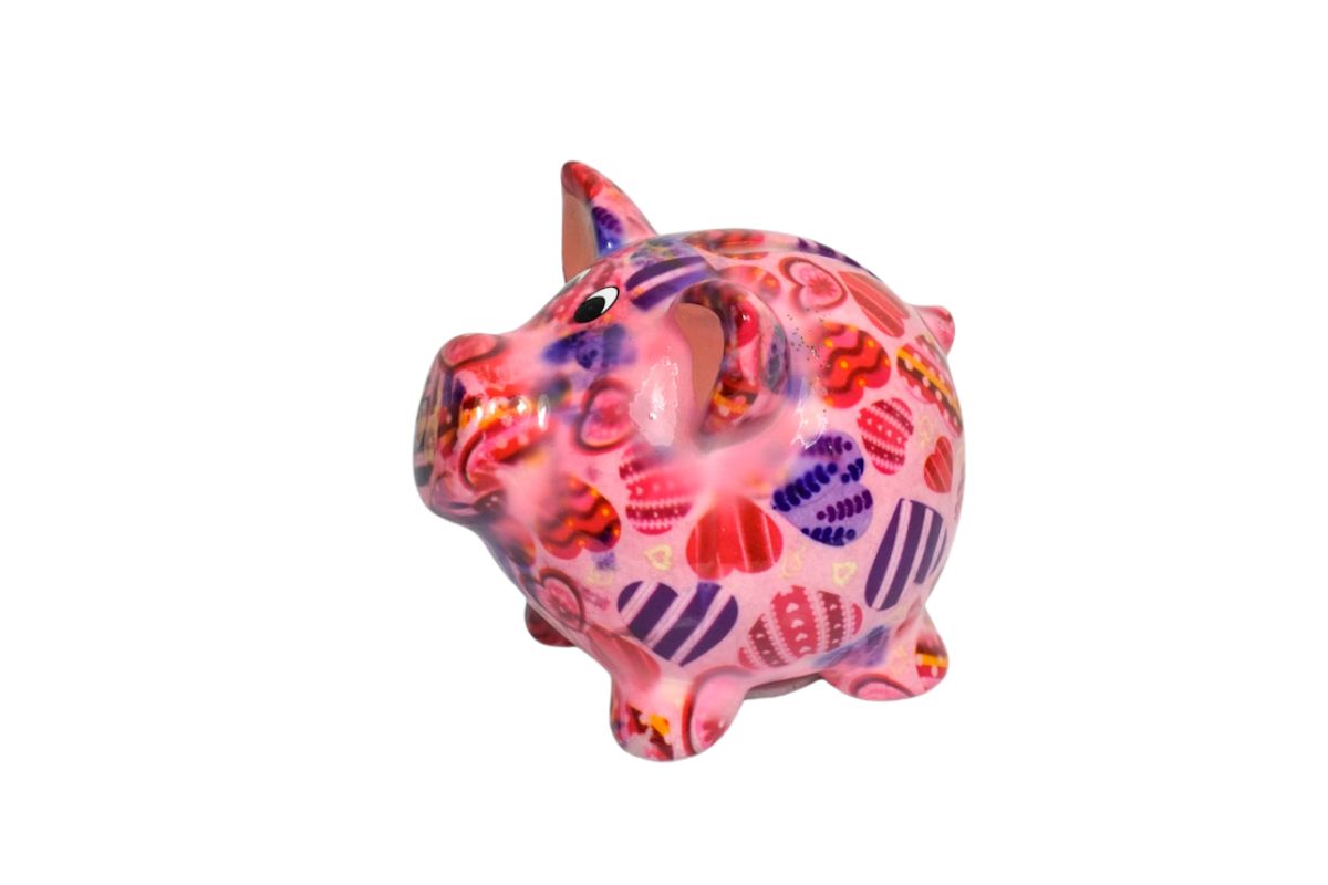 Pomme Pidou Money Bank Spardose Petit Sparschwein Rosie Herzi
