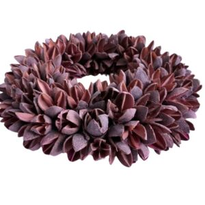 Couronne Dekokranz Wandkranz Naturkranz Handarbeit Bakuli Wreath Cerise 20 ∅