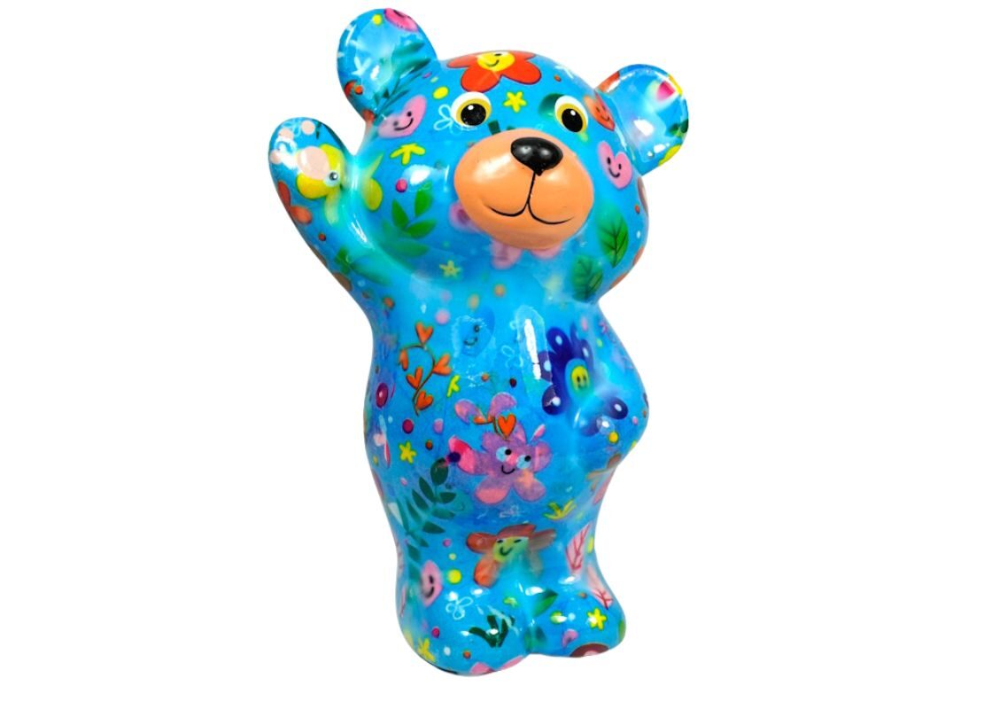 Pomme Pidou Spardose Money Bank Teddy Bärchen Tilou Blau