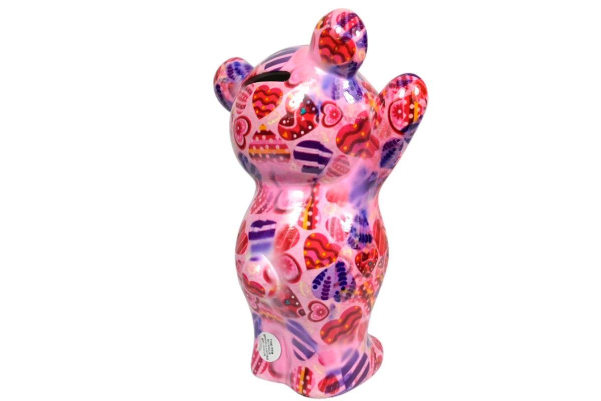 Pomme Pidou Spardose Money Bank Teddy Bärchen Tilou Rosa