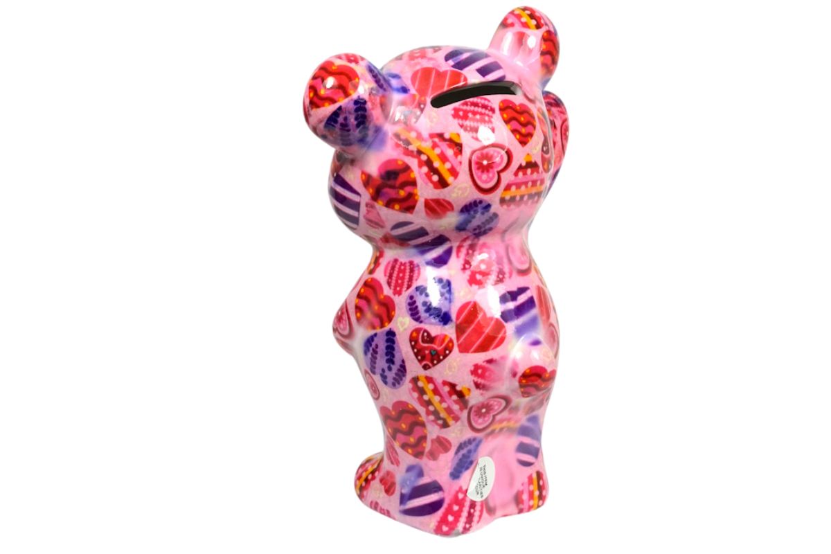Pomme Pidou Spardose Money Bank Teddy Bärchen Tilou Rosa