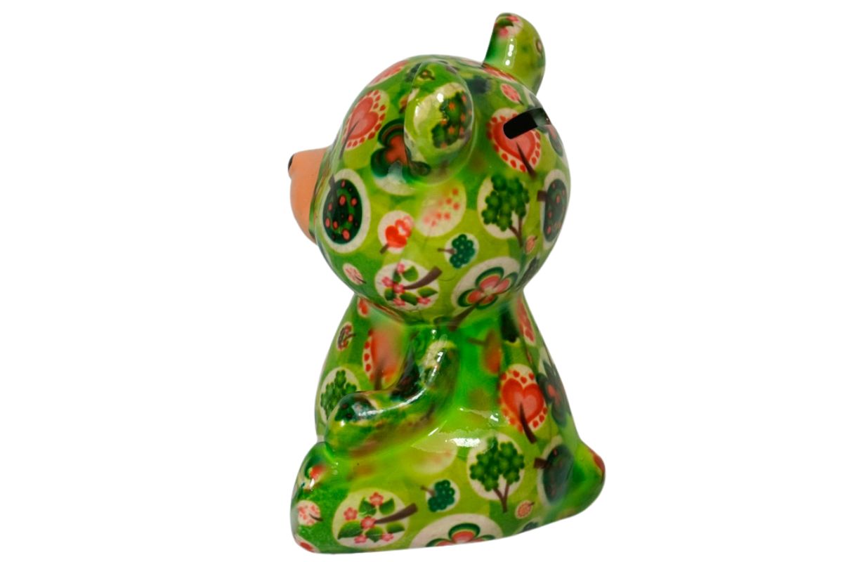 Pomme Pidou Spardose Money Bank Teddy Bärchen Toto Grün