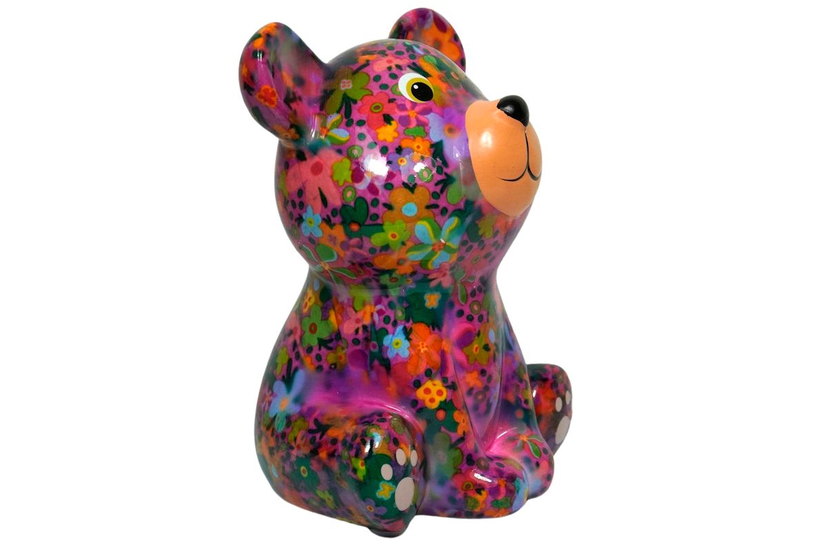 Pomme Pidou Spardose Money Bank Teddy Bärchen Tala Rose Blümchen