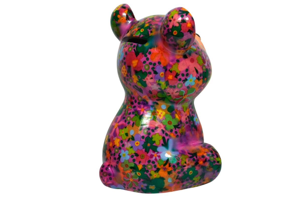 Pomme Pidou Spardose Money Bank Teddy Bärchen Tala Rose Blümchen