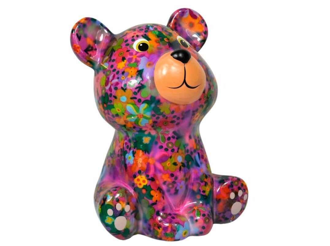 Pomme Pidou Spardose Money Bank Teddy Bärchen Tala Rose Blümchen