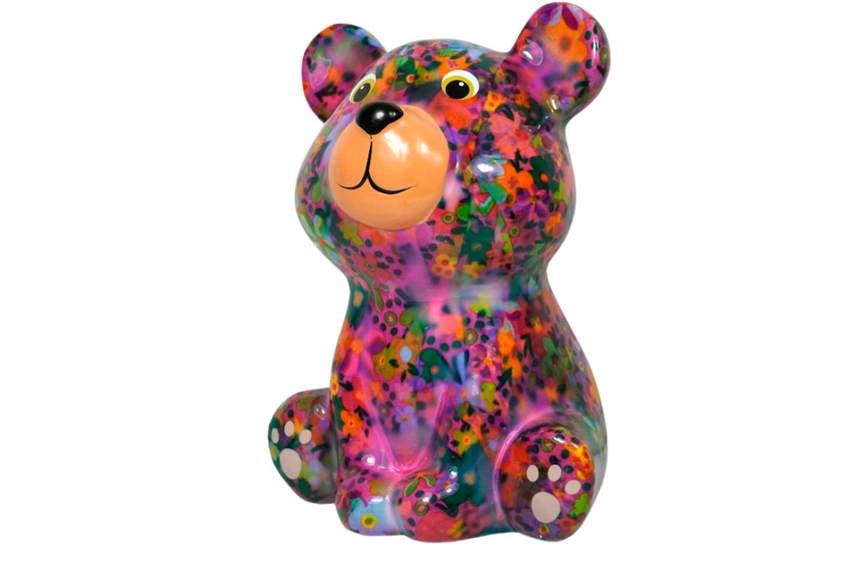 Pomme Pidou Spardose Money Bank Teddy Bärchen Tala Rose Blümchen