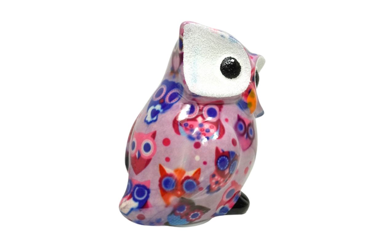 Pomme Pidou Spardose Money Bank Petit Eule Otti Rosa