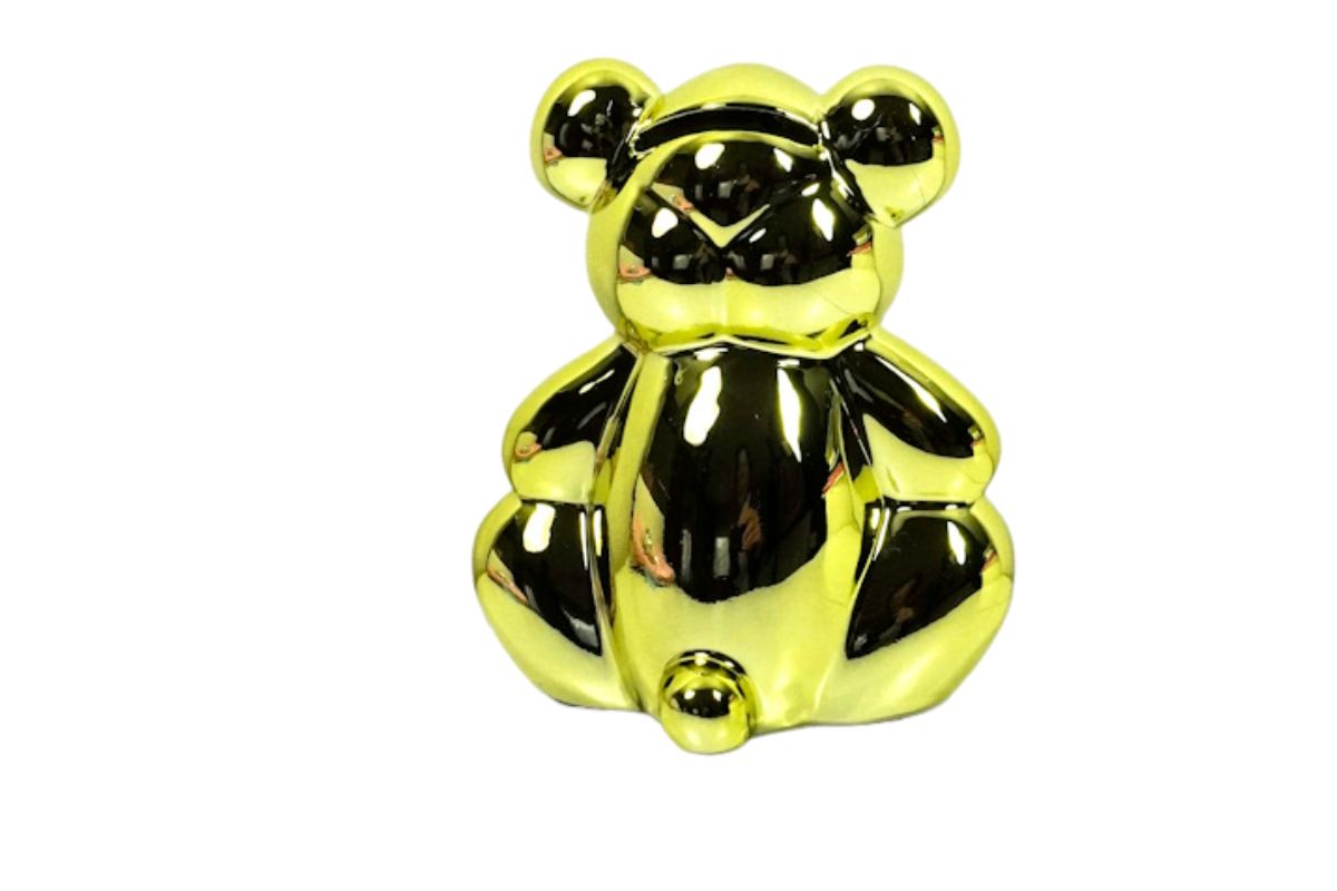 Pomme Pidou Spardose Money Bank Petit Teddy Bär Waldo Gelb