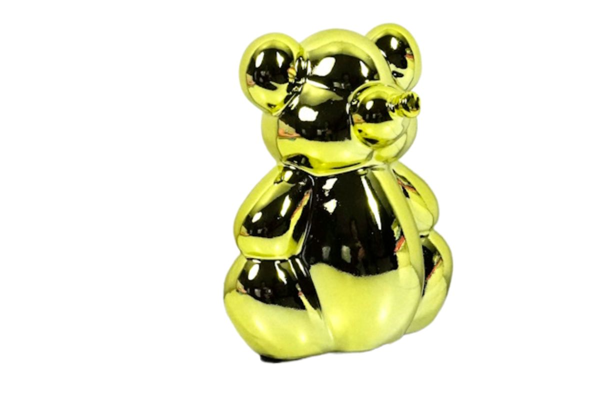 Pomme Pidou Spardose Money Bank Petit Teddy Bär Waldo Gelb