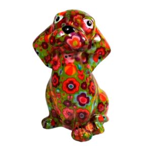 Pomme Pidou Spardose Money Bank Beagle Hund Basil Grün