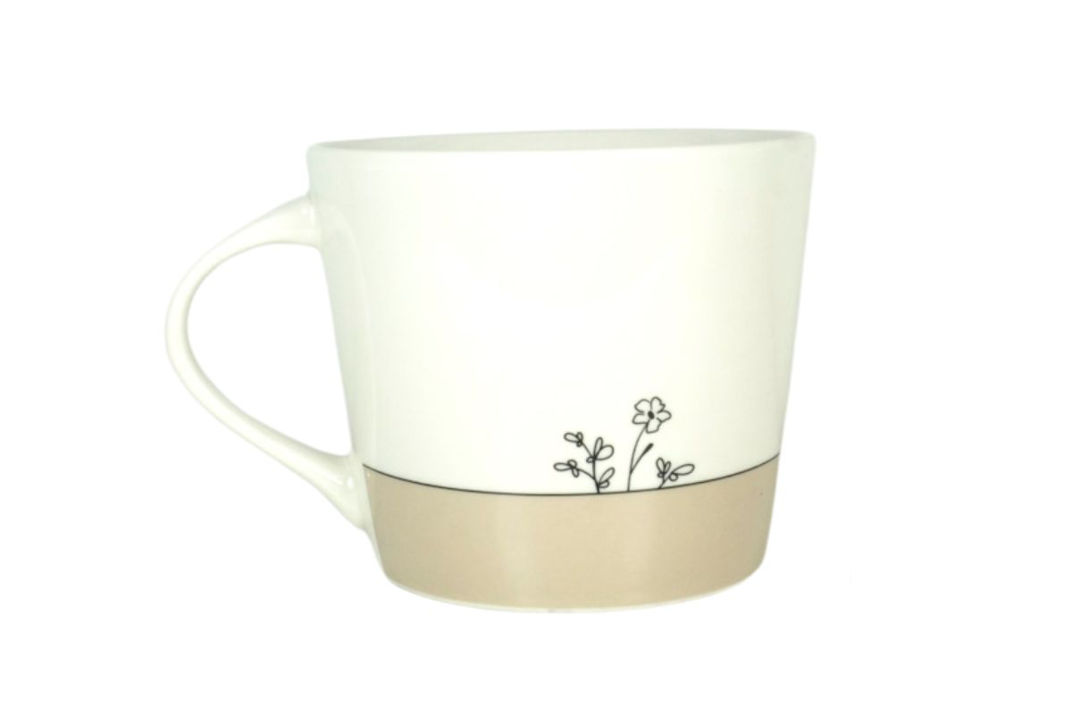 Grafik Werkstatt Henkelbecher Kaffeebecher Zuhause ist kein Ort, sondern ein Gefühl