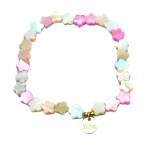 Biba Armband Polymer Sternchen Bunt Damen Armband Anhänger Gold