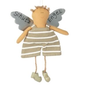 Baden Schutzengel Aufhänger Deko Engel Junge gestreift