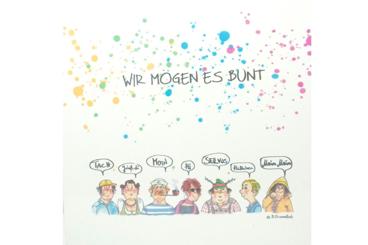 Holzbild Wandbild Bild Design von Barbara Freundlieb Wir Mögen Es Bunt