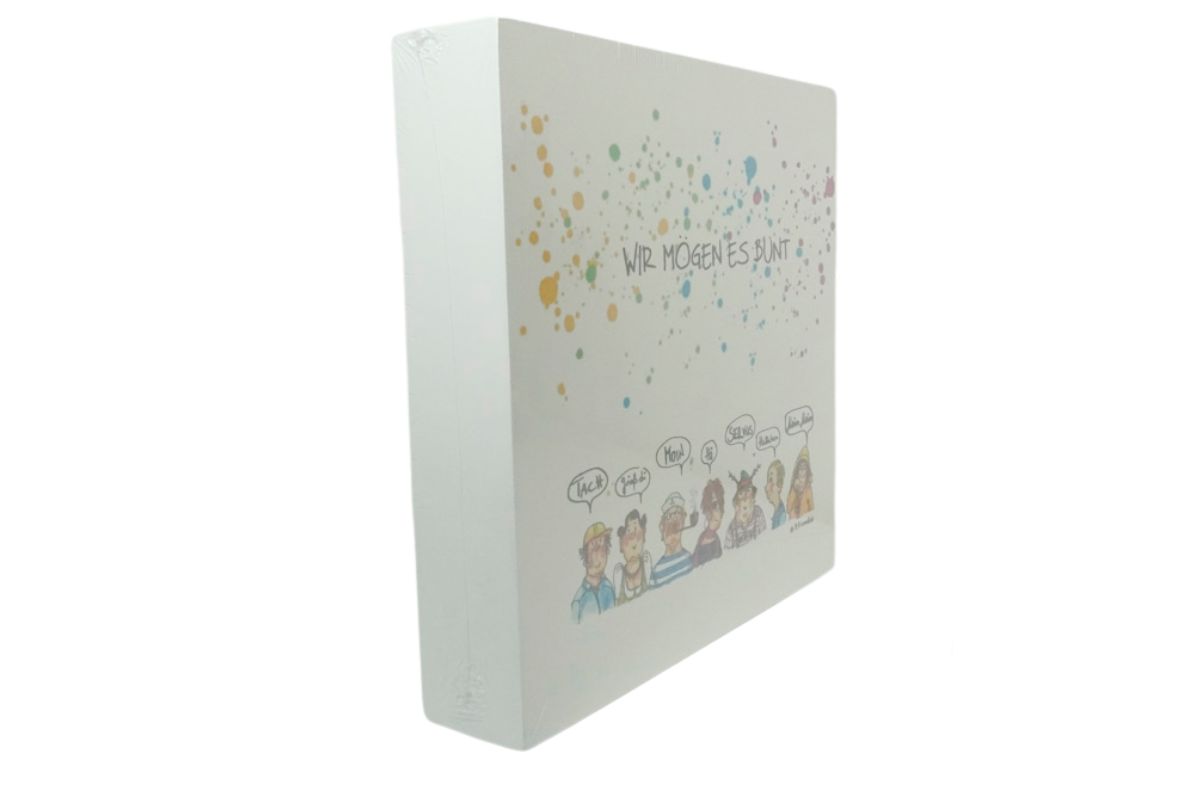 Holzbild Wandbild Bild Design von Barbara Freundlieb Wir Mögen Es Bunt