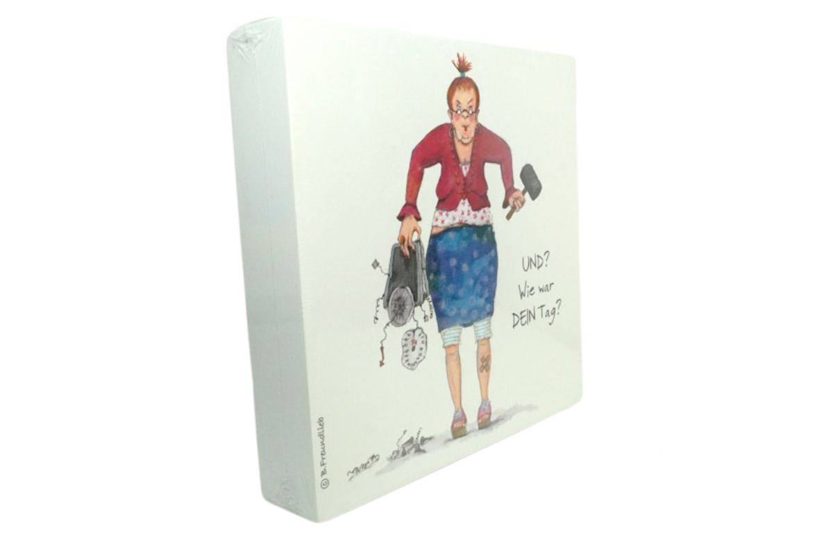 Holzbild Wandbild Bild Design von Barbara Freundlieb Und? Wie war Dein Tag?